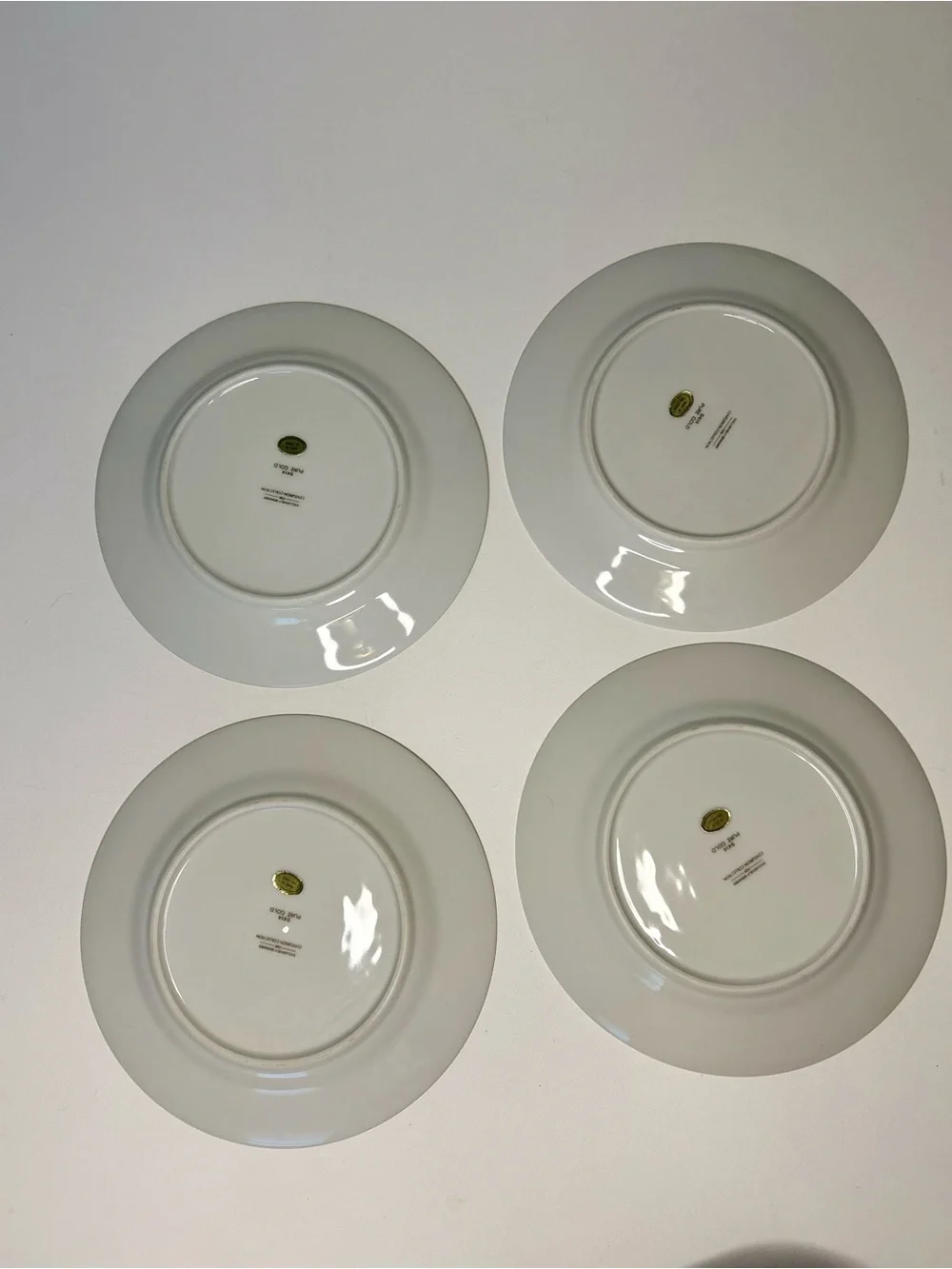 Vintage Centurion Collection 9414 Pure Gold Angel Salad Plates Set of 4 8.5
